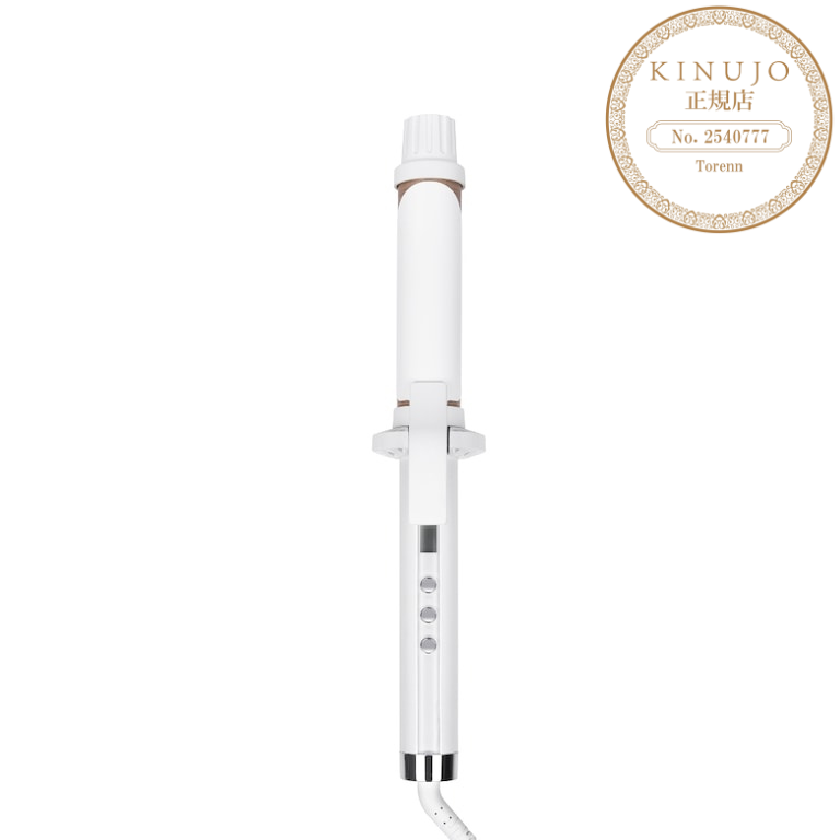 【KINUJO】絹女　カールアイロン ホワイト　26mm 絹女 KINUJO カールアイロン 38mm/32mm/26mm｜正規販売店Torenn